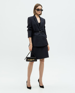 Givenchy Синий жакет из шерсти с ремешком BW30JH100H