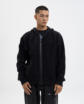 Maison Margiela MM6 Черная спортивная куртка с эффектом изнанки SH0HG0006M25014
