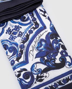 Dolce&Gabbana Набор сервировочных салфеток из льна в принт Blu Mediterraneo. TCGS04TCAG9
