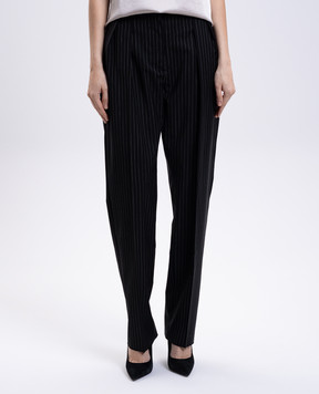Max Mara Чорні штани SESAMO з вовни SESAMO