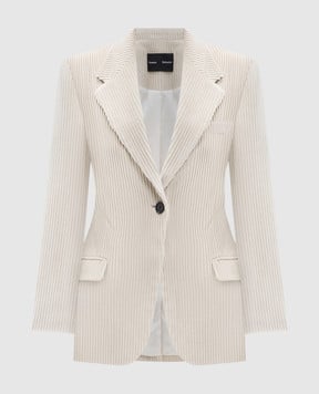 PROENZA SCHOULER Бежевий вельветовий жакет Daria R2542004CC006