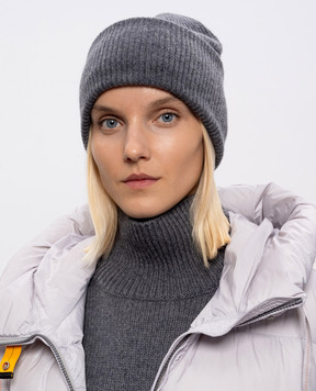 LISA YANG Шапка сірого кольору Stockholm з кашеміру 402091