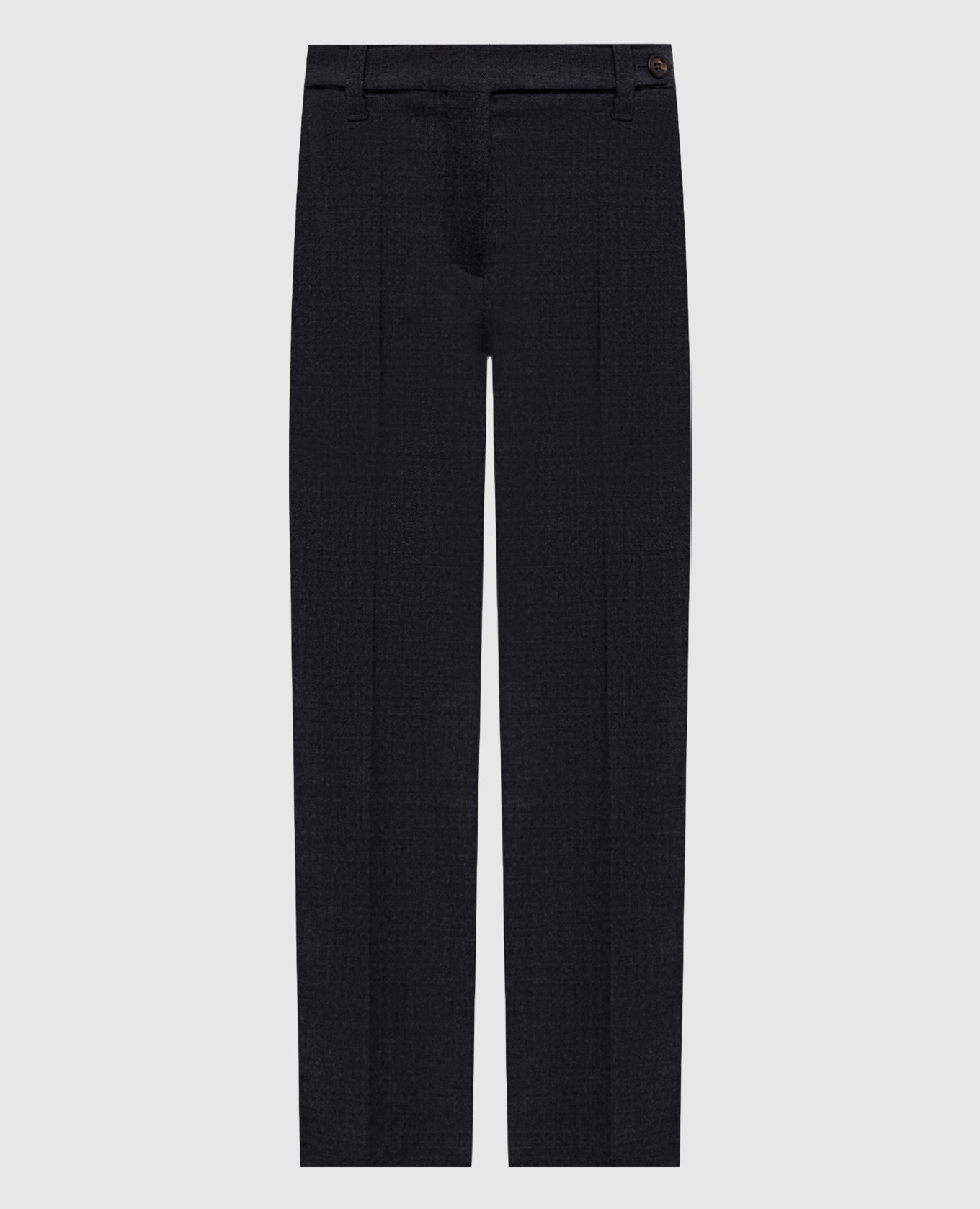 

Серые брюки из шерсти, Серый, Зауженные брюки