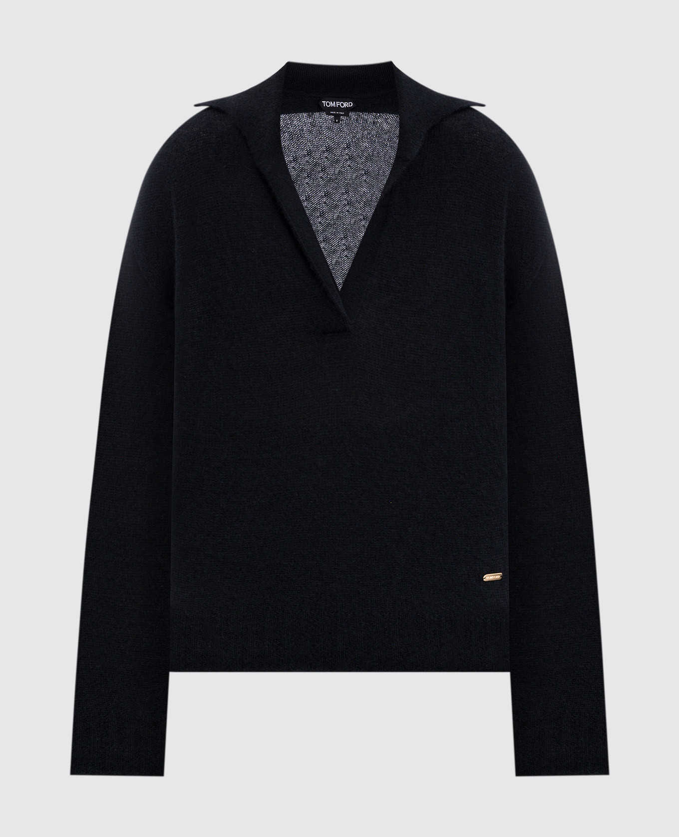 

Черный пуловер из кашемира и шелка, Пуловеры