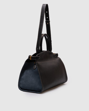 Gianni Chiarini Чорна шкіряна сумка-тоут Farah BS11466TKLCM