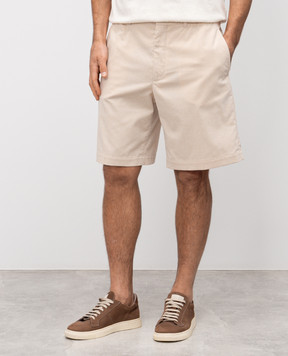 Brunello Cucinelli Бежеві вельветові шорти MH257U0010