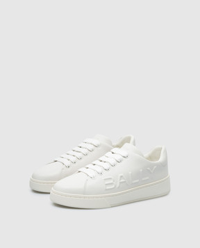 Bally Белые кожаные кеды Raise с логотипом MSK09LVT005