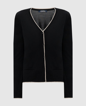 Max Mara Черный кардиган KENYA из шерсти KENYA