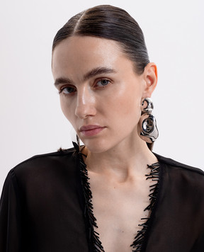 LELET NY Сріблясті сережки Zoe LELSS252044RH