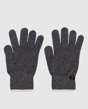 MooRER Серые перчатки EASTON из кашемира EASTONCWS