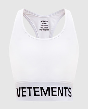 Vetements Білий топ з логотипом WA65TO100W