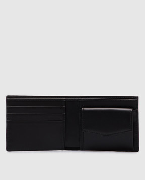 Dolce&Gabbana Чорне шкіряне портмоне з принтом логотипа BP3102AN244