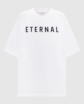 Fear of God Бежева футболка з контрастною вишикою FGE2505101HWJw