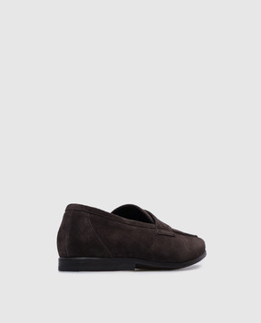 Canali Коричневые замшевые лоферы RB01107661210