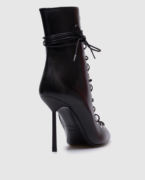 Le Silla Чорні шкіряні ботильйони COURTNEY 4382D090BXPPNEM