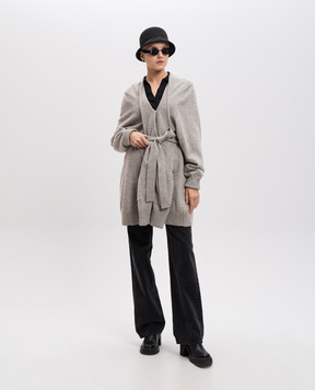 Maison Margiela Сірий кардиган з вовни S51HA0748