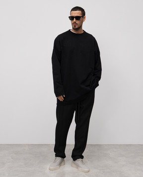 Fear of God Черный лонгслив с вышивкой FGE2505111HWJm