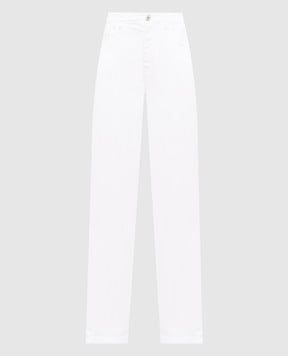 Brunello Cucinelli Белые джинсы с логотип патч MB057P5319