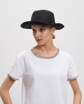 Twinset Черная шляпа с логотипом 251TA4290
