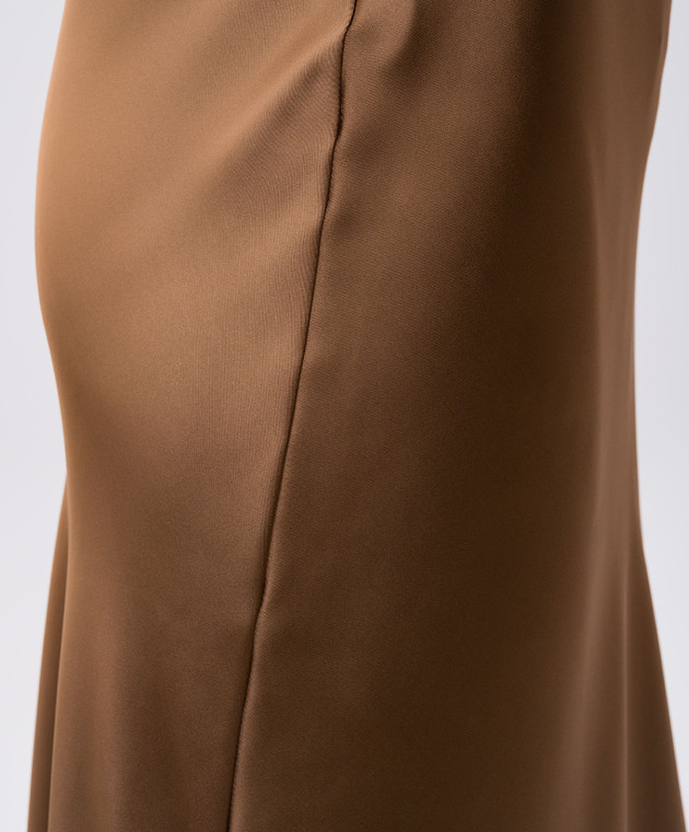 Herno Коричневая юбка миди с логотипом GN000052D12506 изображение 5