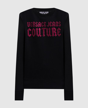 Versace Jeans Couture Черный свитшот с логотипом 77HAIL04CF00L