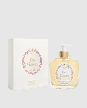 Santa Maria Novella Жидкое мыло Rosa Gardenia в стеклянной емкости с дозатором 250 мл ROSAGARDENIASOAP250ml