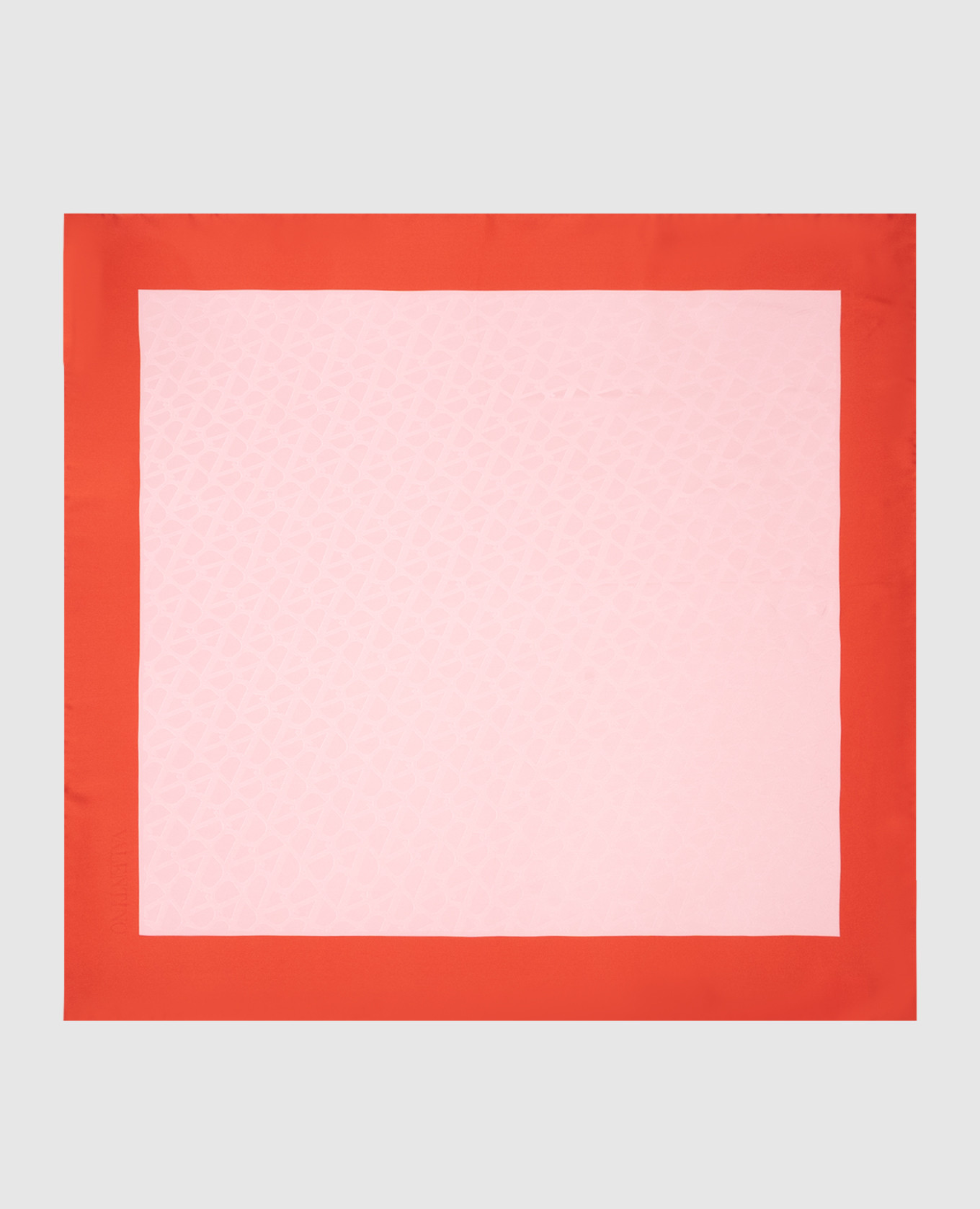 Розовый платок из шелка Toile Iconographe