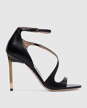 Tom Ford Чорні шкіряні босоніжки Newton W3545LSP002G