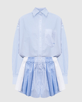 Alexander Wang Голубой комбинезон в полоску 1WC2256741
