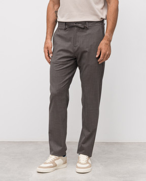 Canali Сірі штани з вовни AS04998U1659