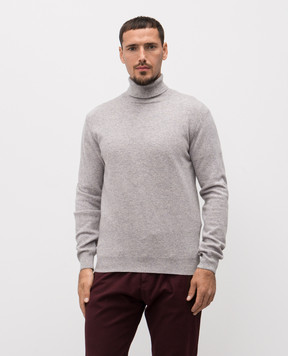 Wool&Co Серый гольф из шерсти и кашемира WO0023
