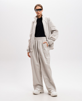 Vetements Бежевые спортивные брюки с лампасами UA66PA320W