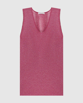 Brunello Cucinelli Рожевий топ з люрексом M8S862710P