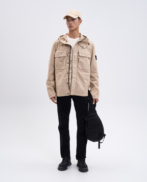 Stone Island Бежева куртка з патчем логотипа K2S15Q100012S0240