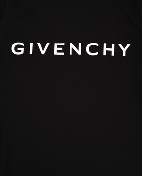 Givenchy Детская черная футболка с принтом логотипа H30718612