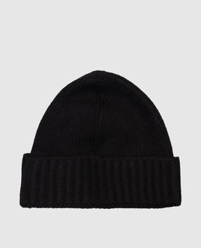 MooRER Черная шапка BERET из кашемира BERETCWS