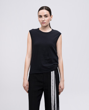 Ann Demeulemeester Черный топ Biba B0012843FA206