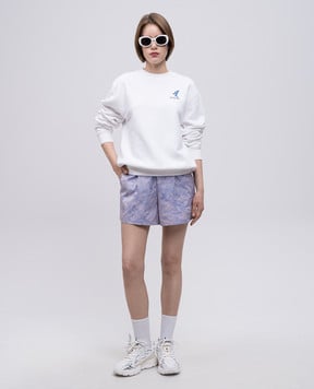 Off-White Білий світшот з принтом OWBA055S25FLE001