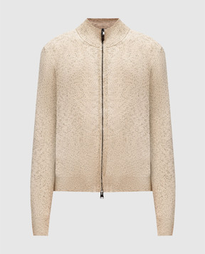Canali Бежевый кардиган MK02266C1105