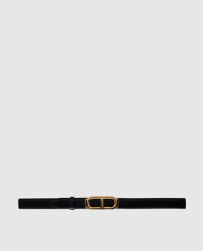 Tom Ford Черный кожаный ремень с логотипом WB293LCL056X