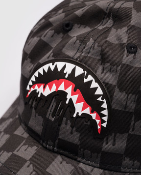 Sprayground Дитяча сіра кепка в клітинку SP15015BLK