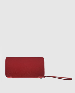 Gianni Chiarini Червоний шкіряний гаманець з логотипом PFWBW13662GRN