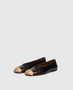 Giuseppe Zanotti Чорні шкіряні балетки Georgia I560004