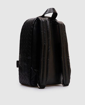 Bottega Veneta Черный кожаный рюкзак Intrecciato 730728V2HL2