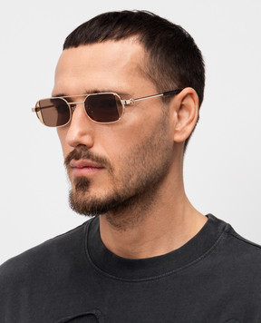 Off-White Золотые очки Lynn OERI14HS25MET001