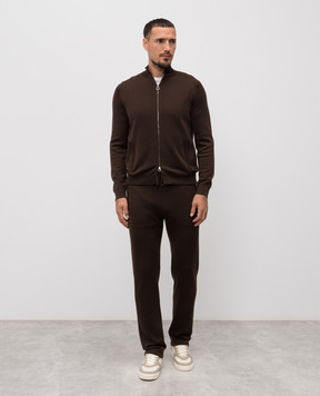 Stefano Ricci Коричневий спортивний костюм з кашеміру W505023R31W25302P3D