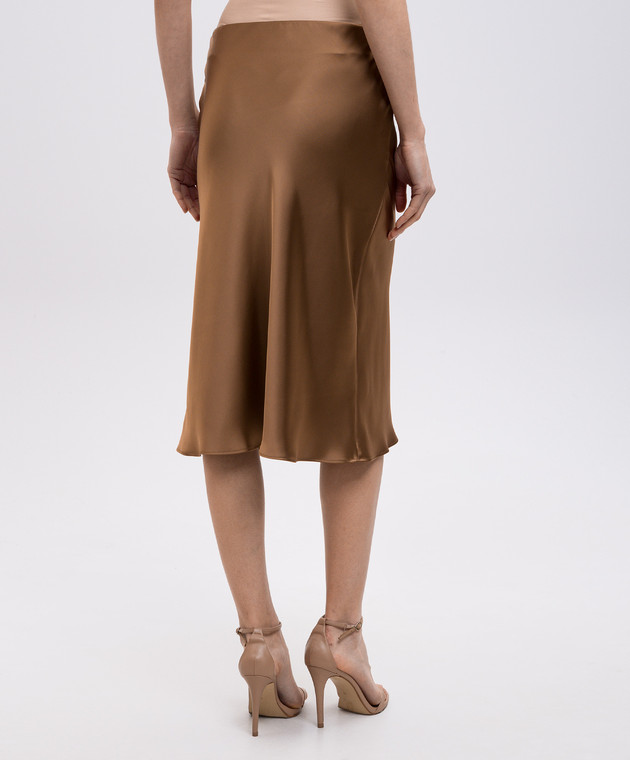 Herno Коричневая юбка миди с логотипом GN000052D12506 изображение 4