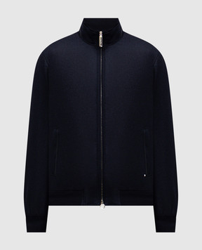 Stefano Ricci Синяя куртка из шерсти и кашемира MZJ5300014MA0020