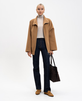 John Smedley Бежевий гольф CATKIN з вовни мериноса CATKIN