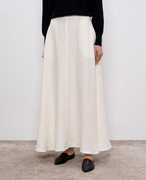 Intoca Белая юбка макси из льна. 251WASHLINSKL1105